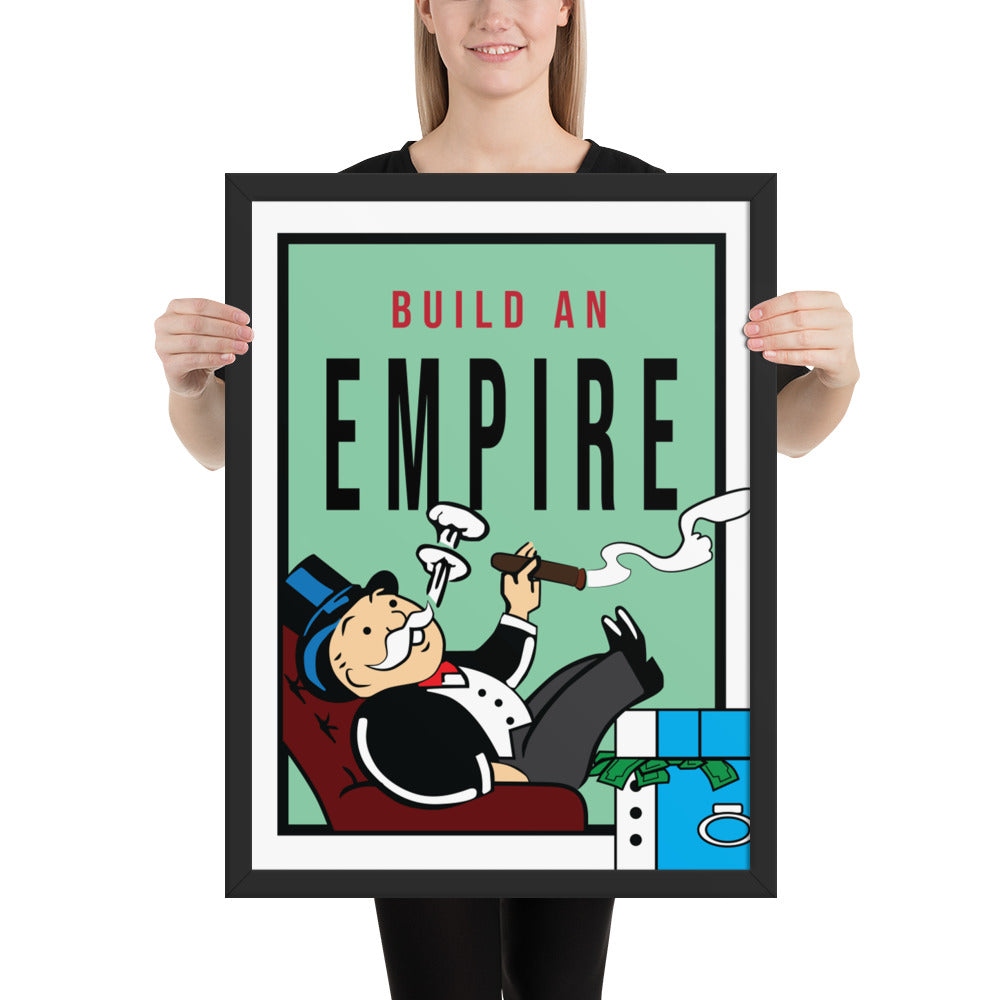 Monopoly Build An Empire Framed Print