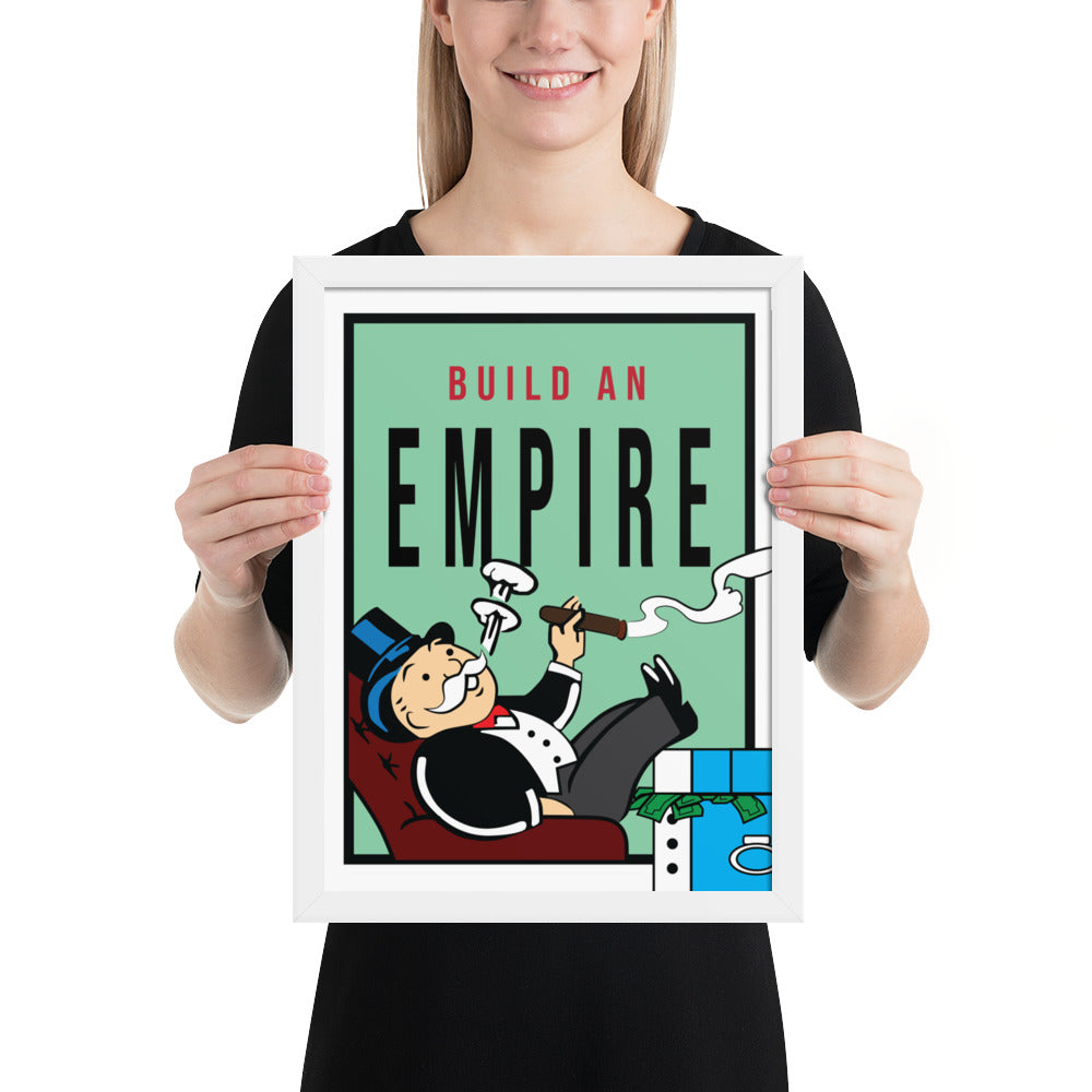Monopoly Build An Empire Framed Print