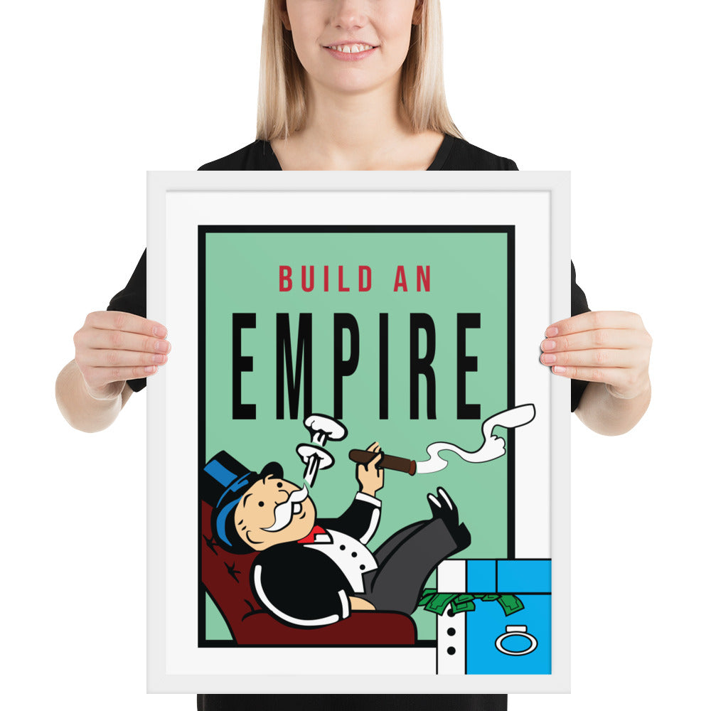 Monopoly Build An Empire Framed Print