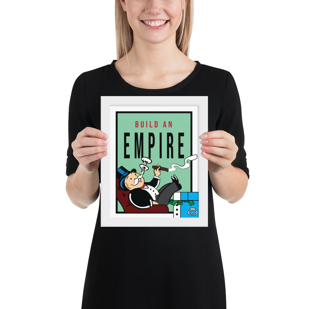 Monopoly Build An Empire Framed Print
