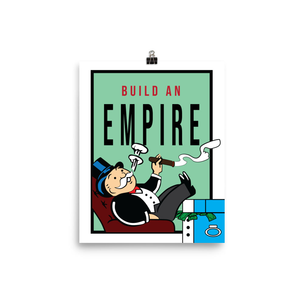 Monopoly Inspirational Build An Empire Poster Print