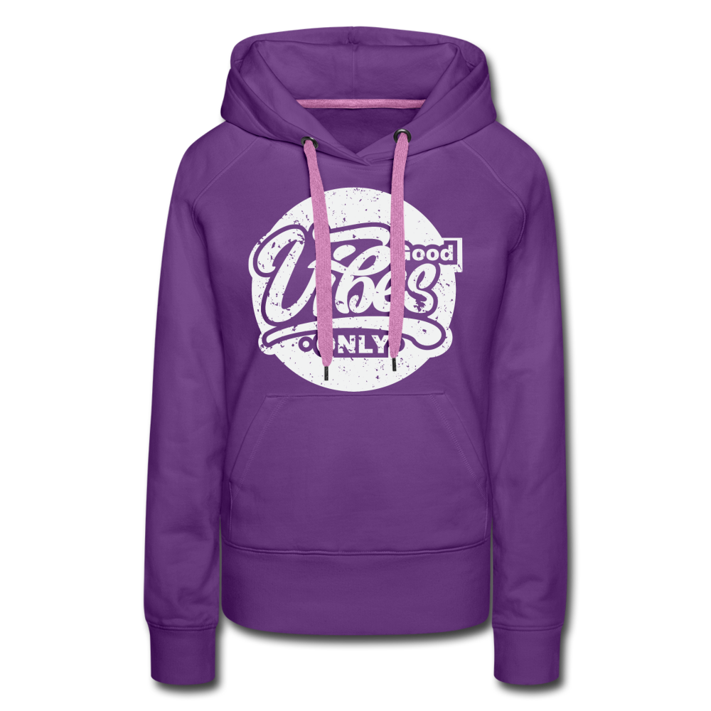 Good Vibes Only Women’s Premium Hoodie - purple