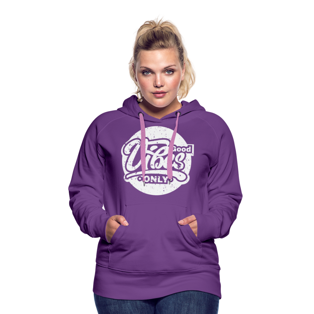 Good Vibes Only Women’s Premium Hoodie - purple