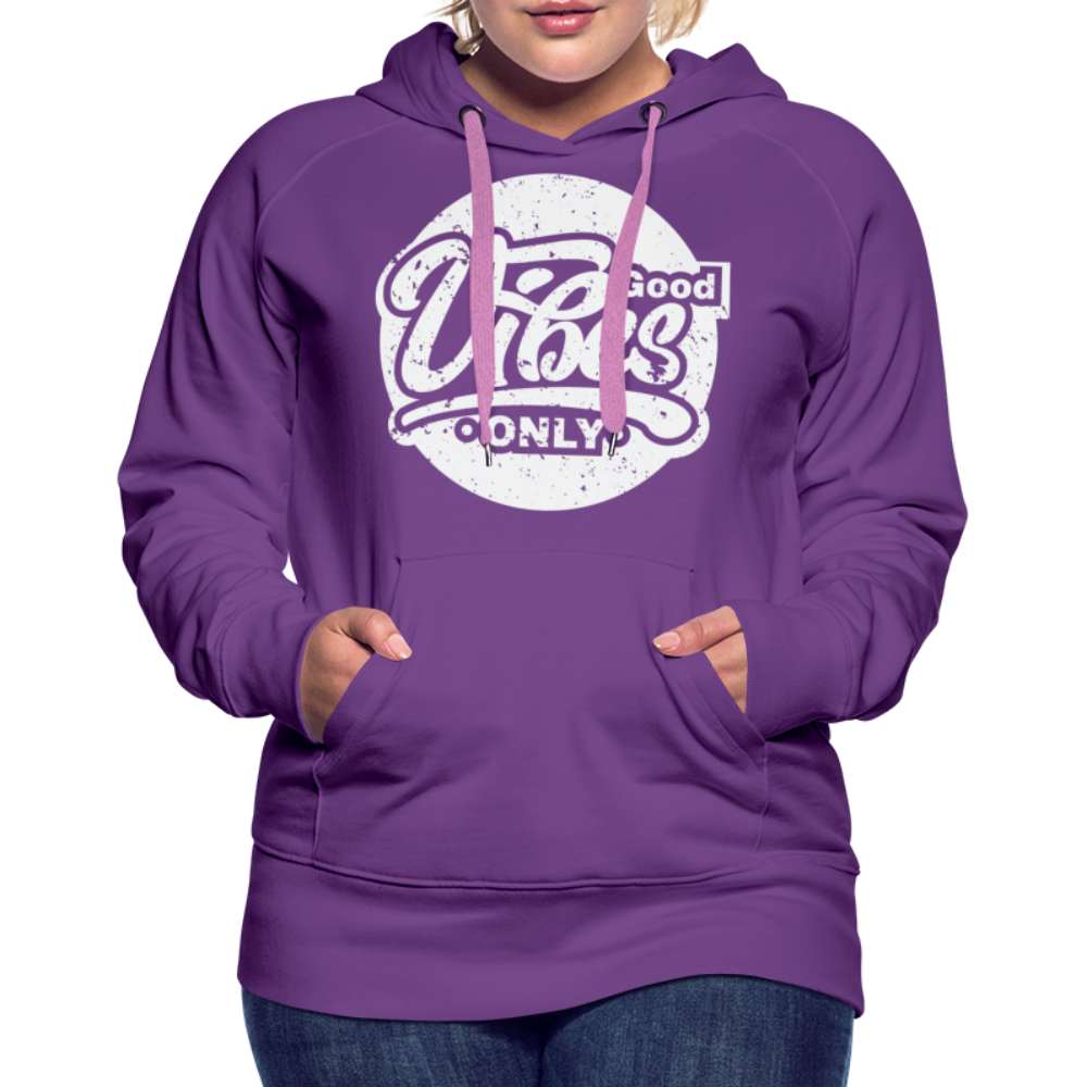 Good Vibes Only Women’s Premium Hoodie - purple