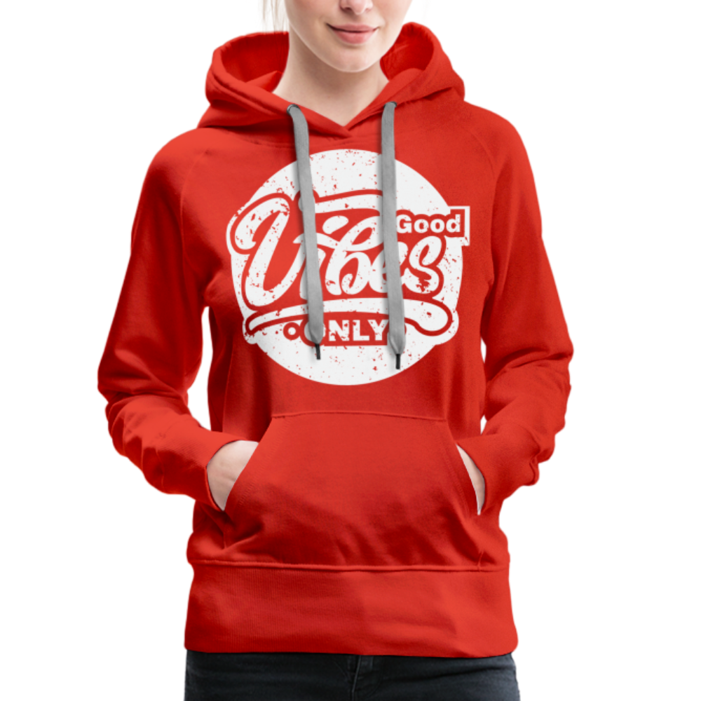 Good Vibes Only Women’s Premium Hoodie - red