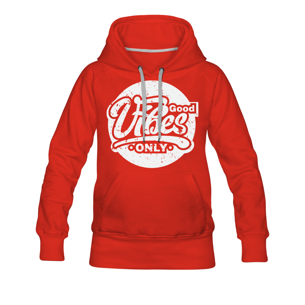 Good Vibes Only Women’s Premium Hoodie - red