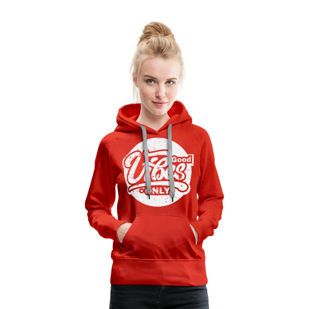 Good Vibes Only Women’s Premium Hoodie - red