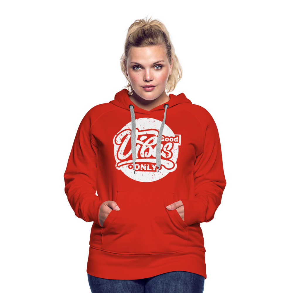 Good Vibes Only Women’s Premium Hoodie - red