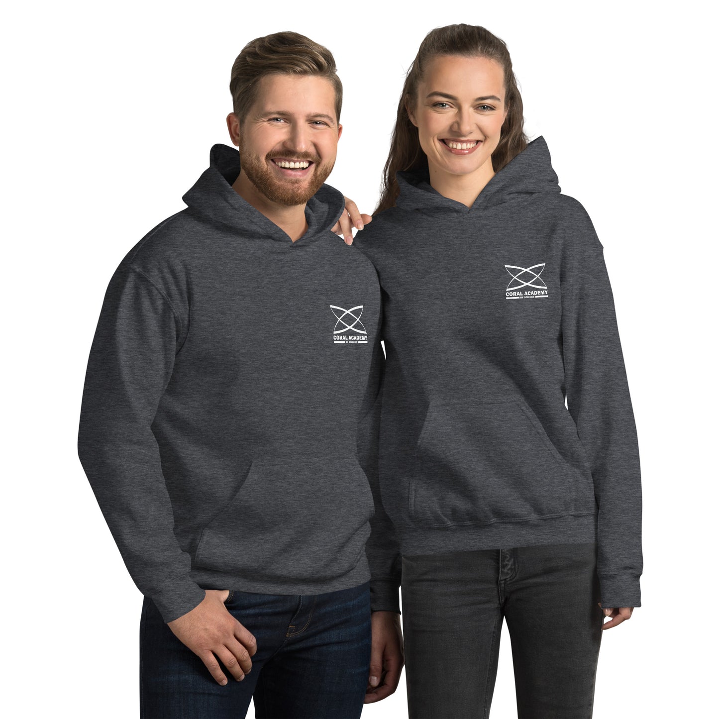 Coral Pocket Logo Unisex Hoodie