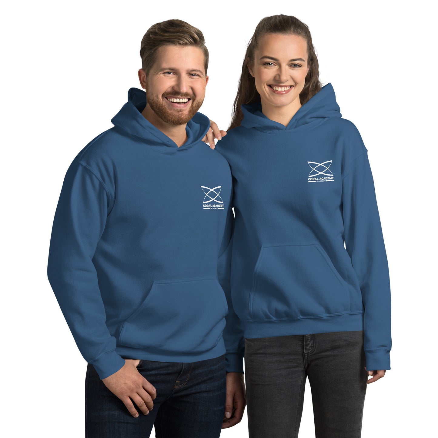 Coral Pocket Logo Unisex Hoodie