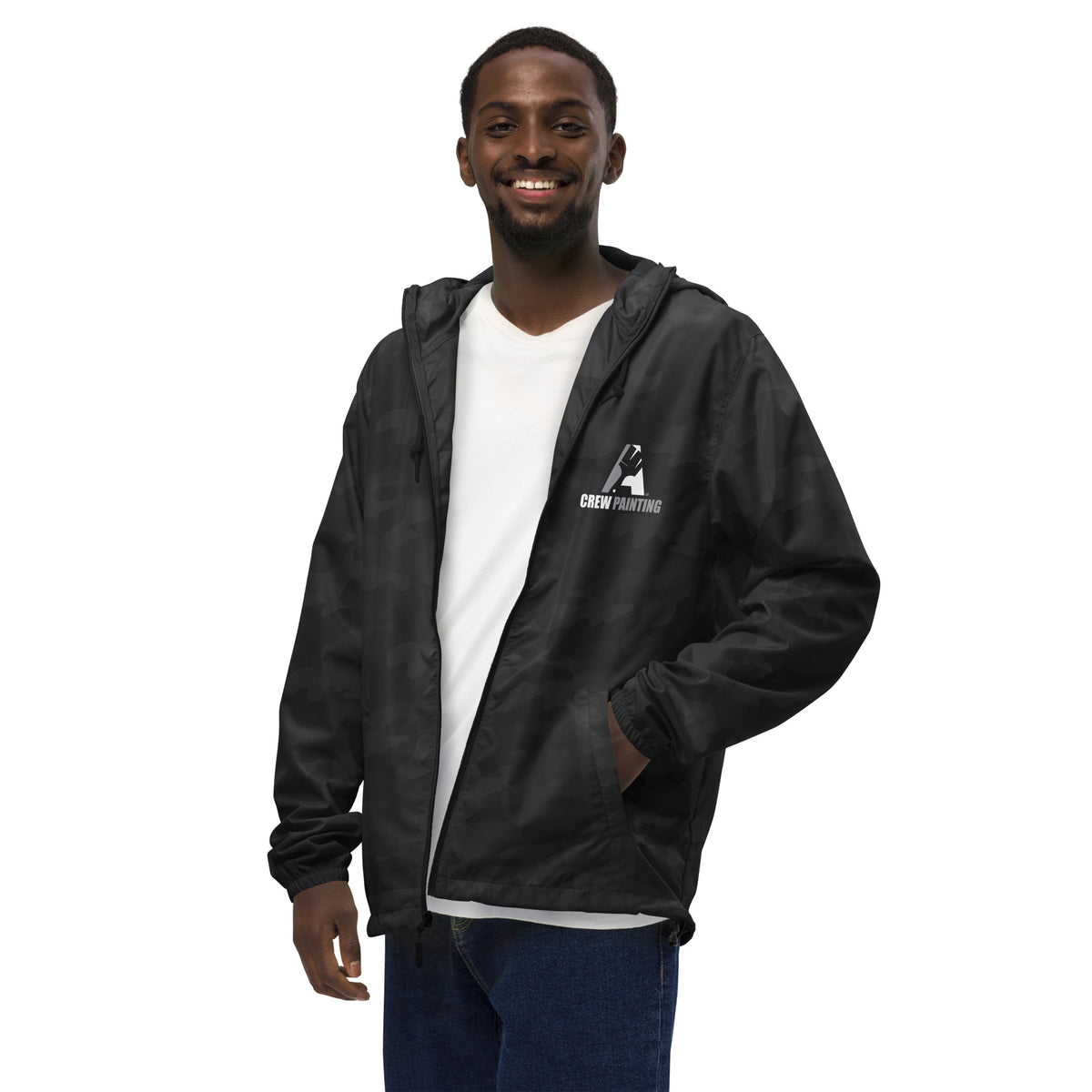 A Crew Painting Unisex Lightweight Zip Up Windbreaker