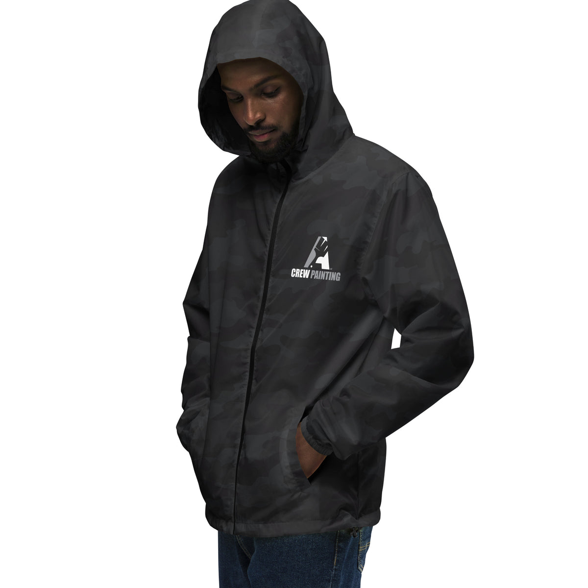 A Crew Painting Unisex Lightweight Zip Up Windbreaker