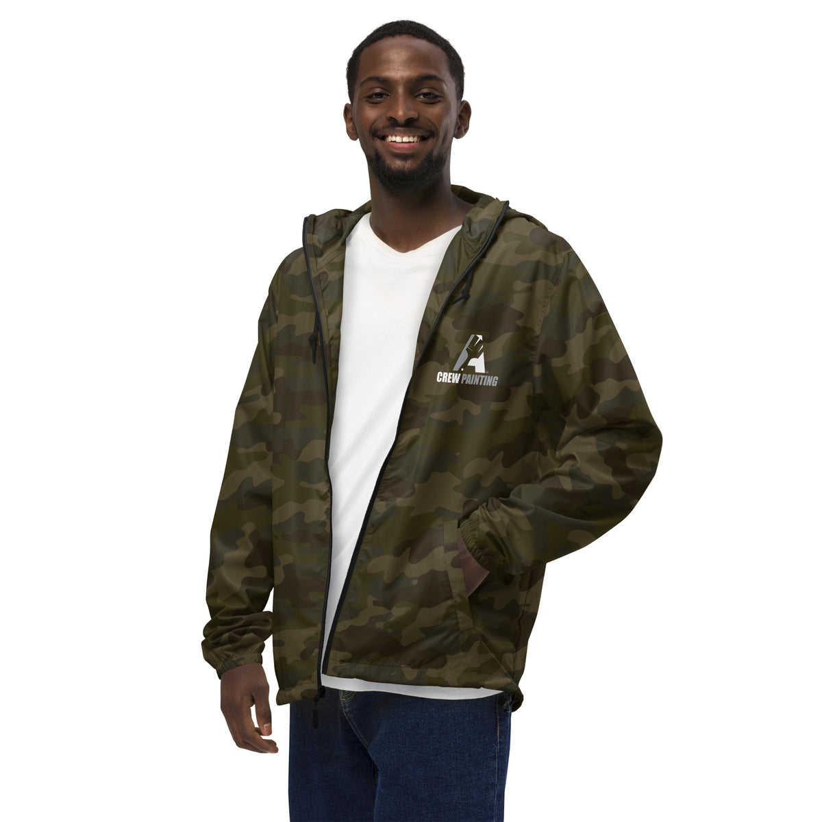 A Crew Painting Unisex Lightweight Zip Up Windbreaker