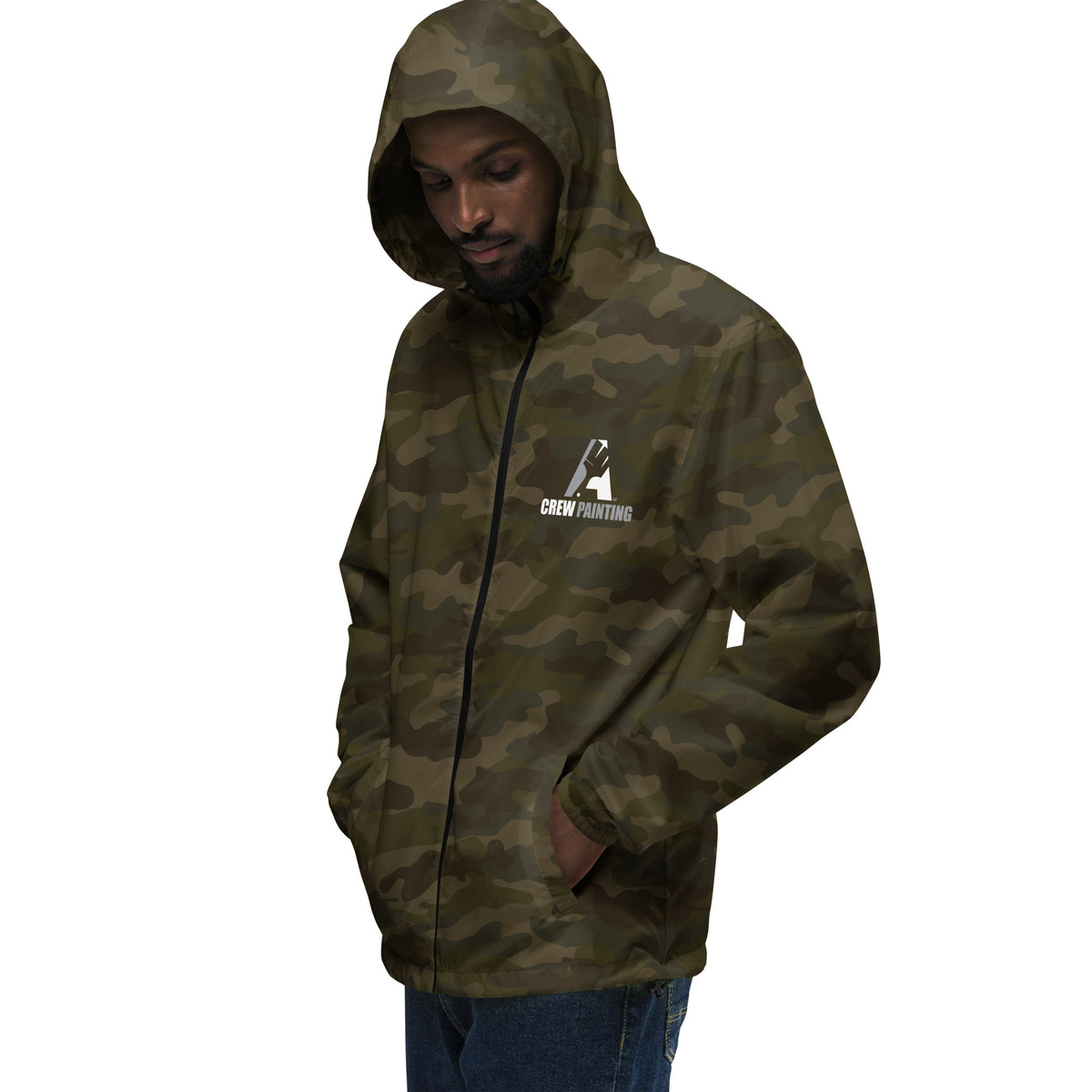A Crew Painting Unisex Lightweight Zip Up Windbreaker