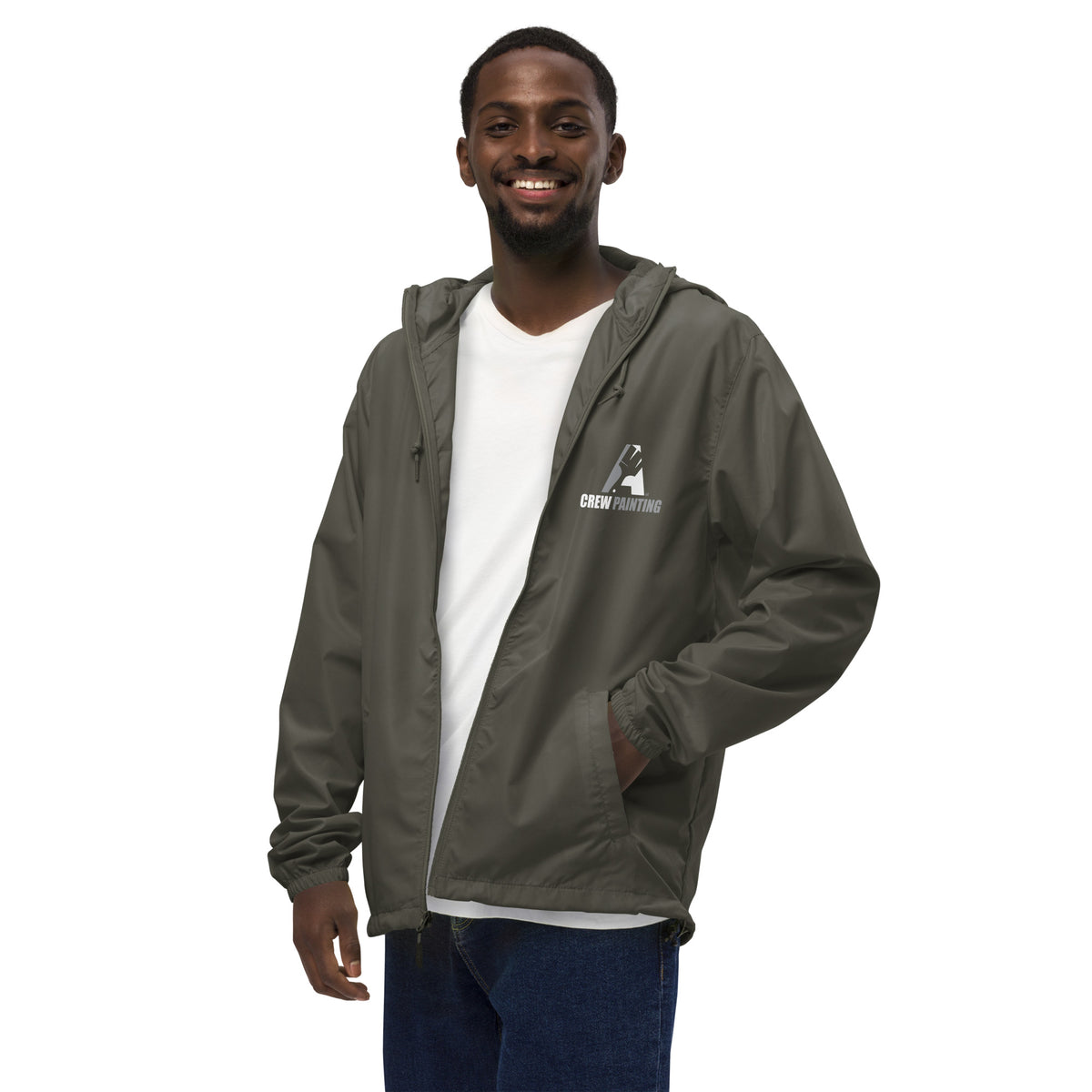 A Crew Painting Unisex Lightweight Zip Up Windbreaker