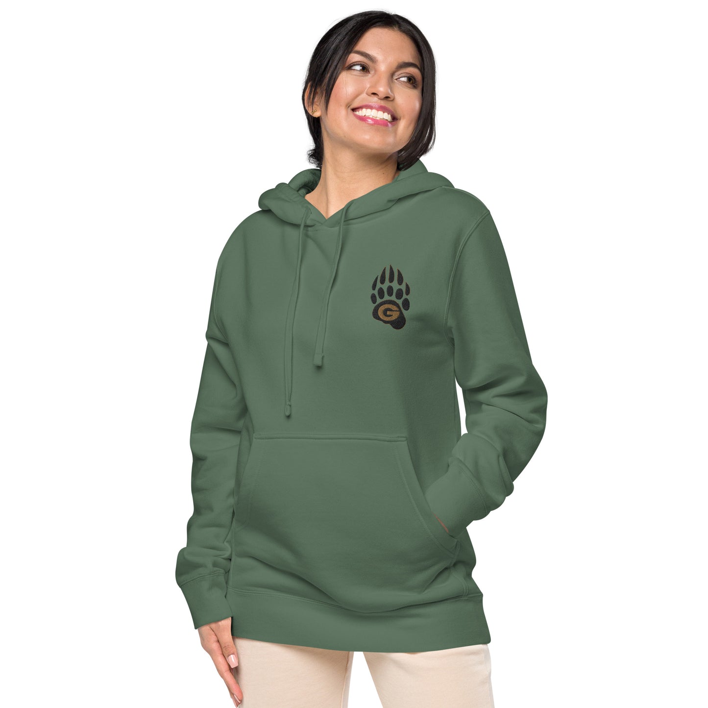 10U Grizzlies Embroidered Unisex Pigment-Dyed Hoodie