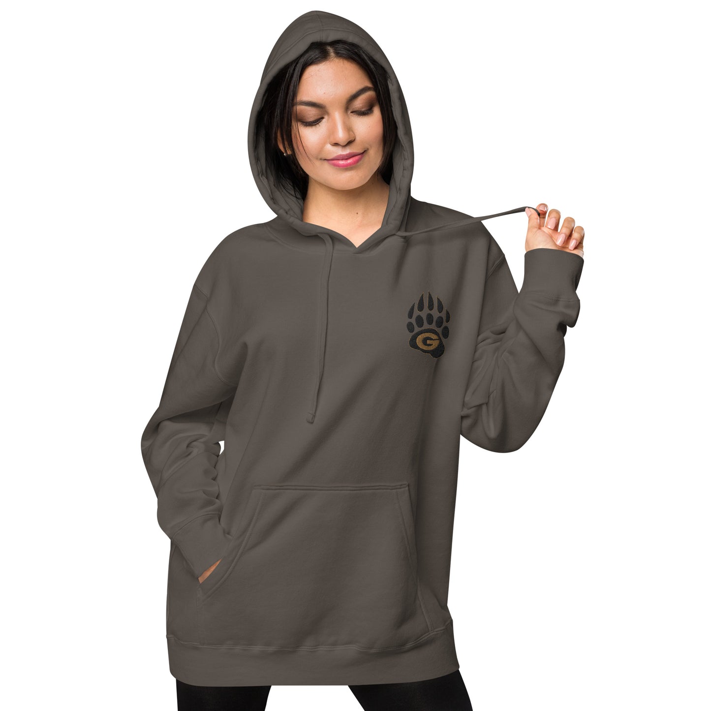 10U Grizzlies Embroidered Unisex Pigment-Dyed Hoodie