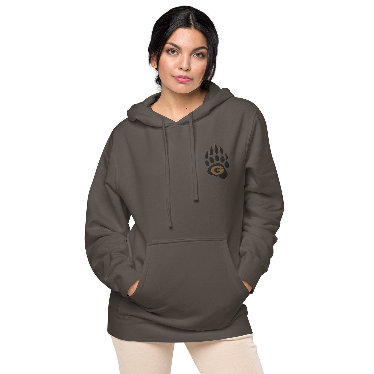 10U Grizzlies Embroidered Unisex Pigment-Dyed Hoodie