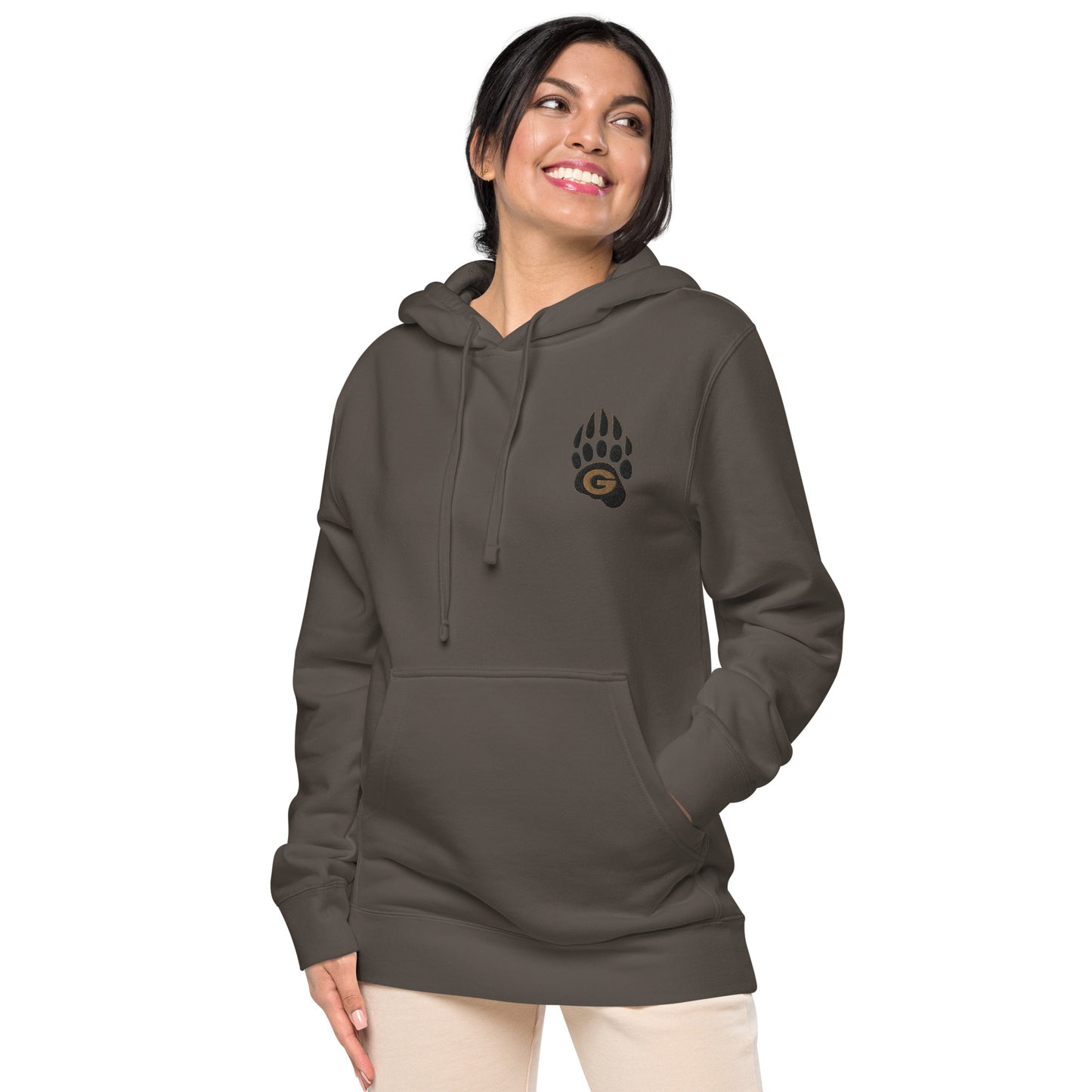 10U Grizzlies Embroidered Unisex Pigment-Dyed Hoodie