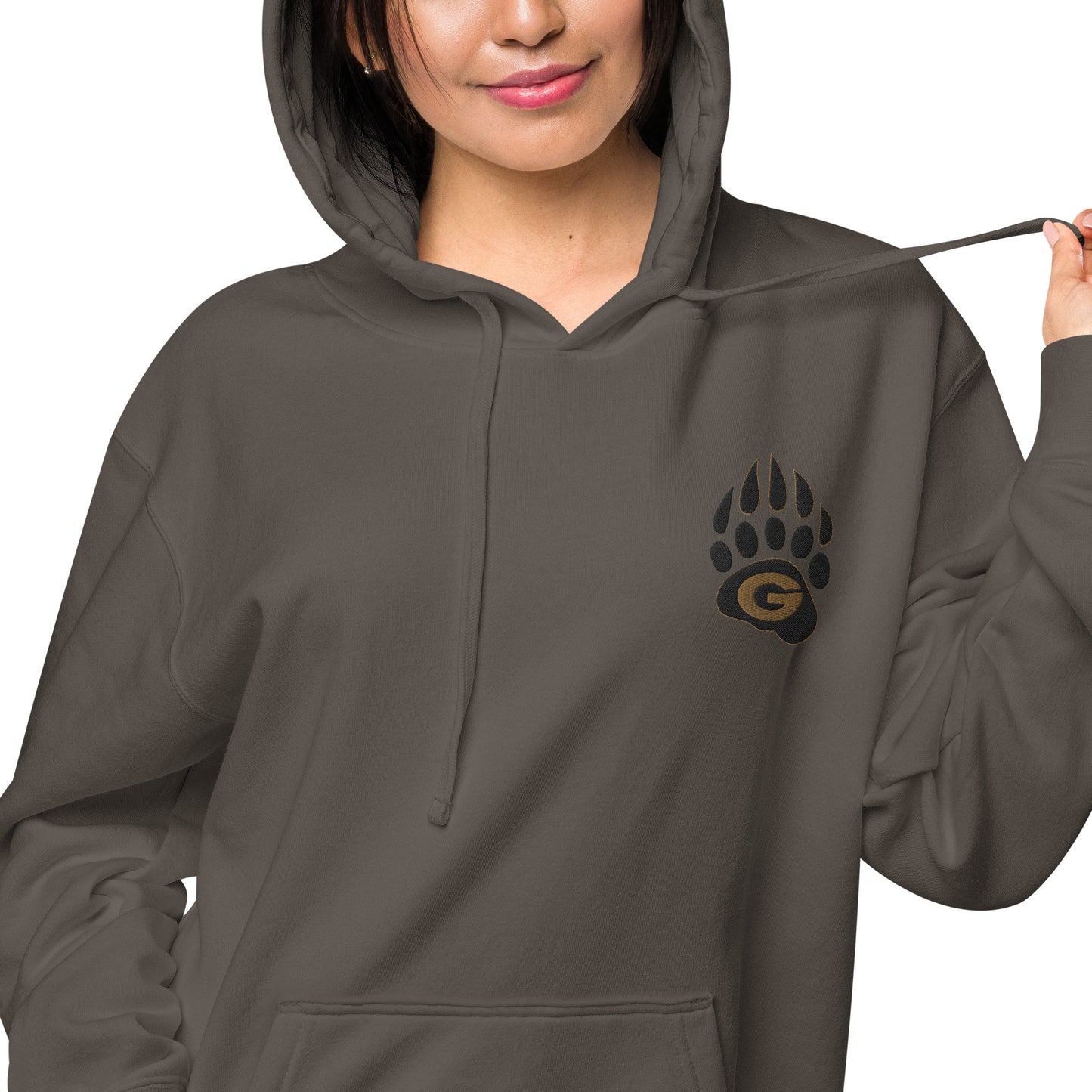10U Grizzlies Embroidered Unisex Pigment-Dyed Hoodie