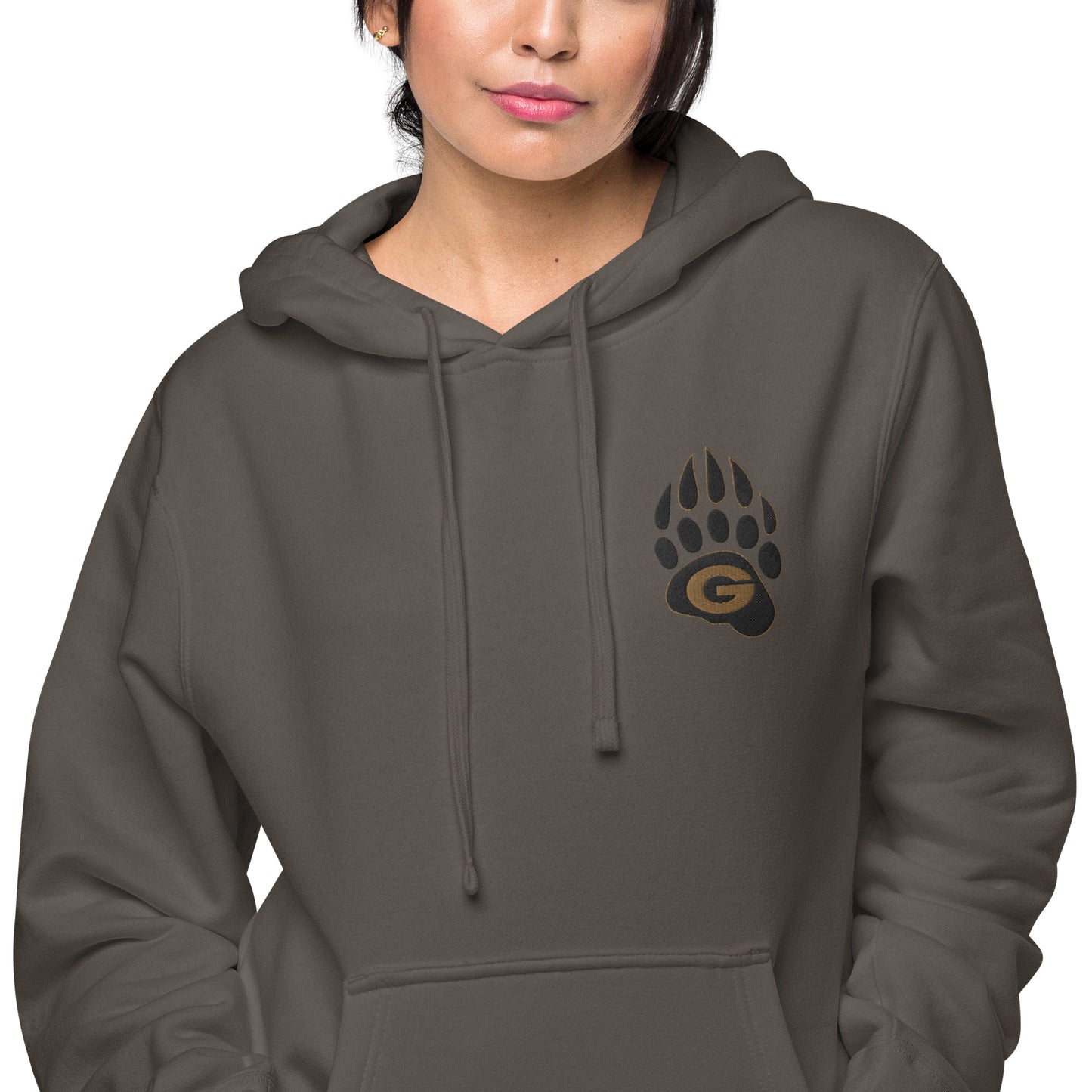 10U Grizzlies Embroidered Unisex Pigment-Dyed Hoodie