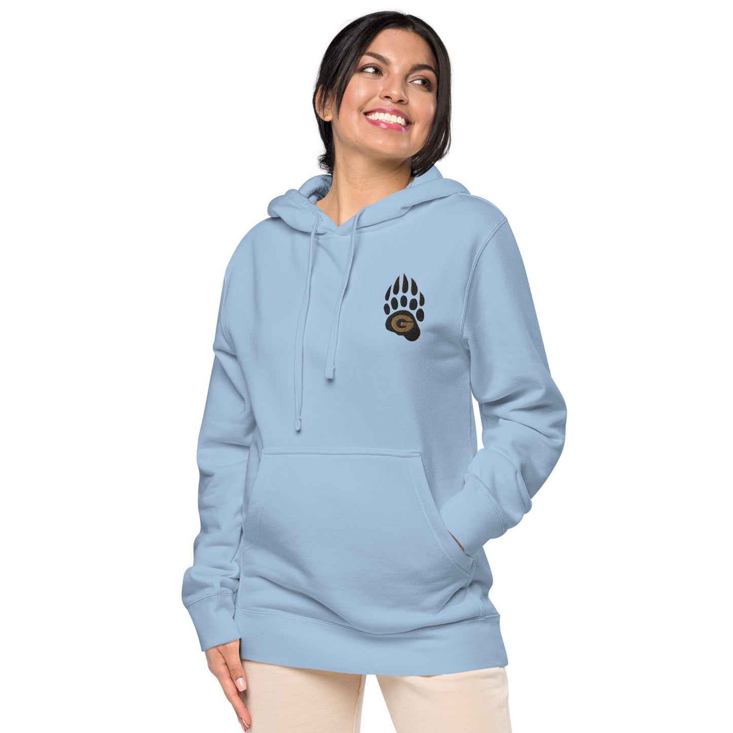 10U Grizzlies Embroidered Unisex Pigment-Dyed Hoodie