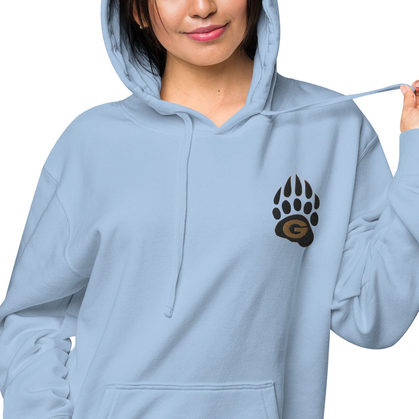 10U Grizzlies Embroidered Unisex Pigment-Dyed Hoodie