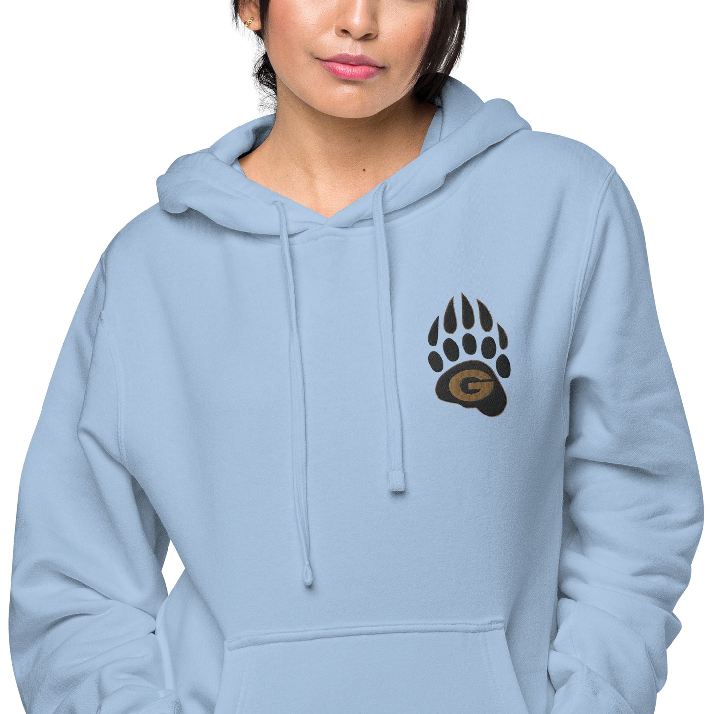 10U Grizzlies Embroidered Unisex Pigment-Dyed Hoodie