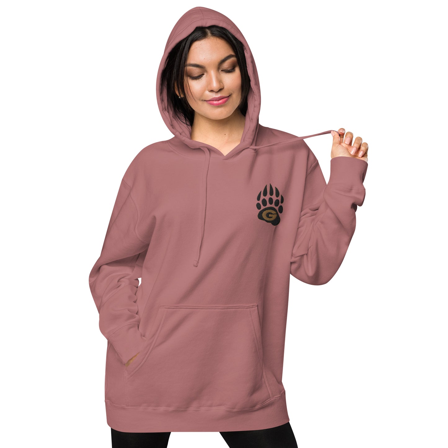 10U Grizzlies Embroidered Unisex Pigment-Dyed Hoodie