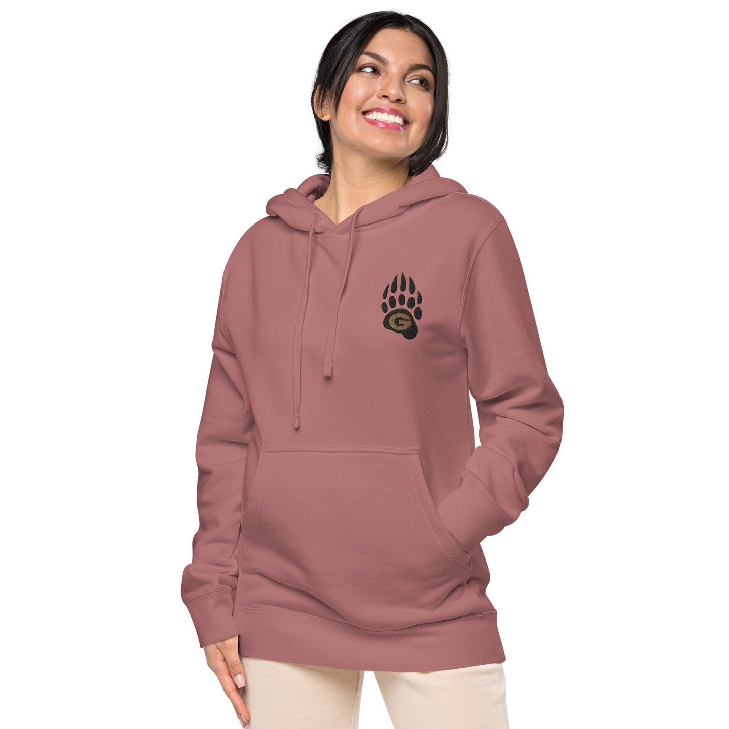 10U Grizzlies Embroidered Unisex Pigment-Dyed Hoodie