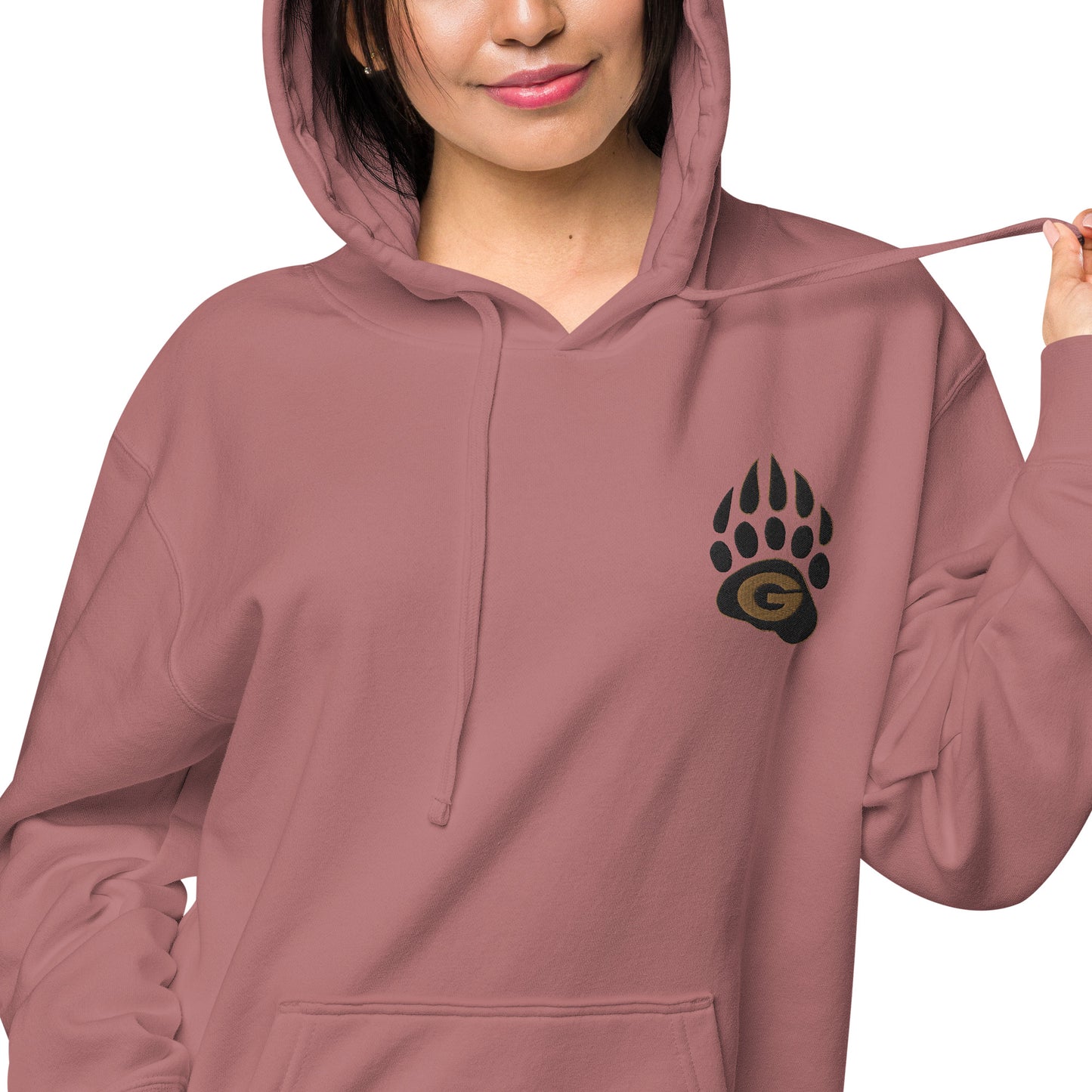 10U Grizzlies Embroidered Unisex Pigment-Dyed Hoodie
