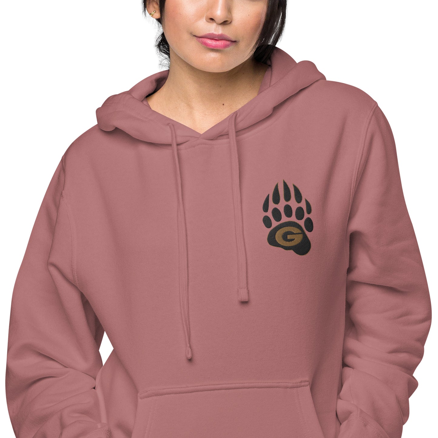 10U Grizzlies Embroidered Unisex Pigment-Dyed Hoodie