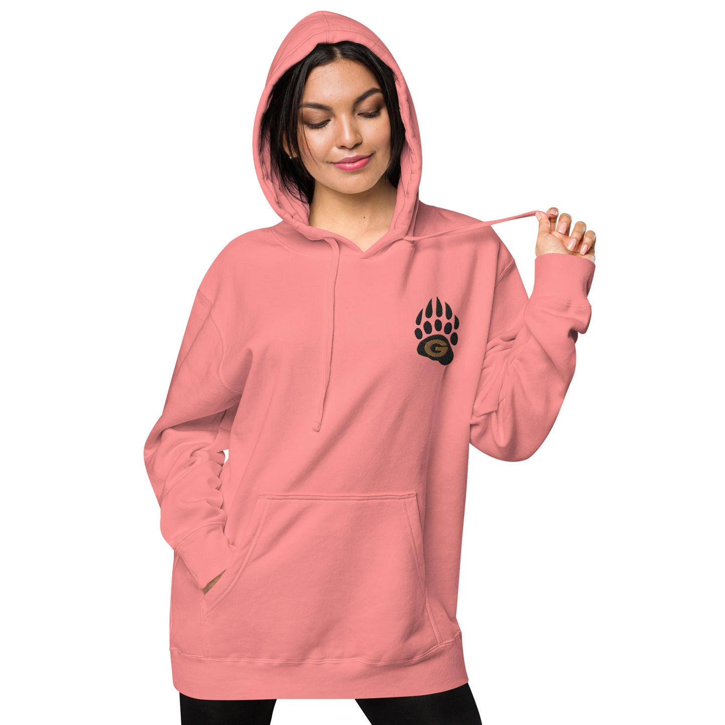 10U Grizzlies Embroidered Unisex Pigment-Dyed Hoodie