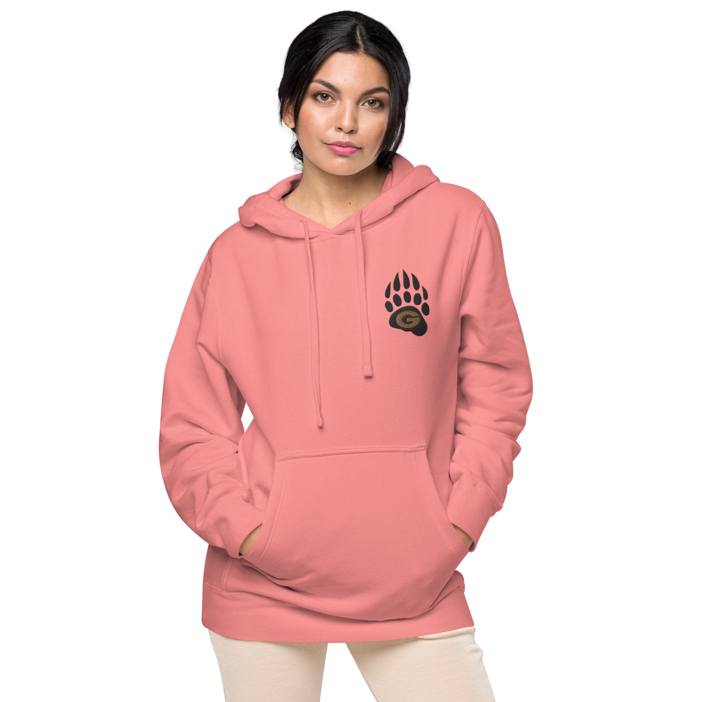 10U Grizzlies Embroidered Unisex Pigment-Dyed Hoodie