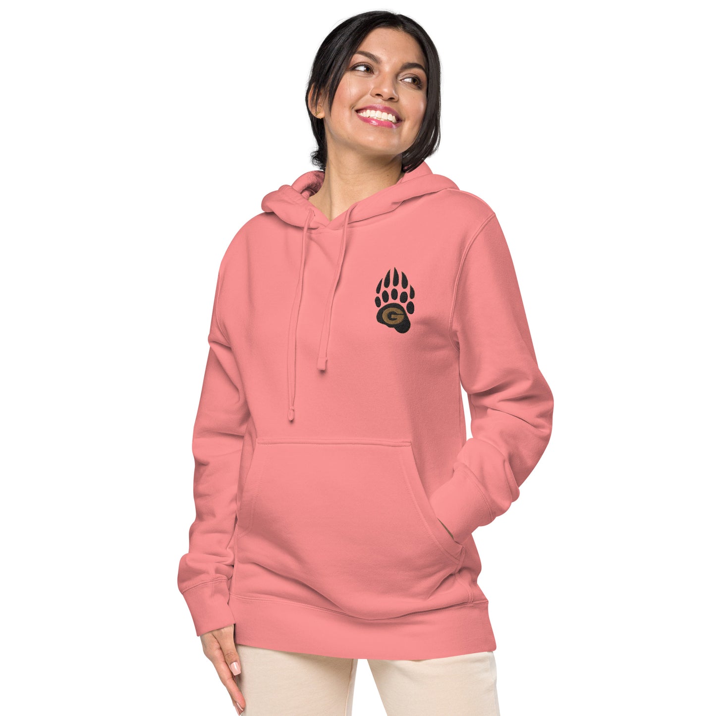 10U Grizzlies Embroidered Unisex Pigment-Dyed Hoodie