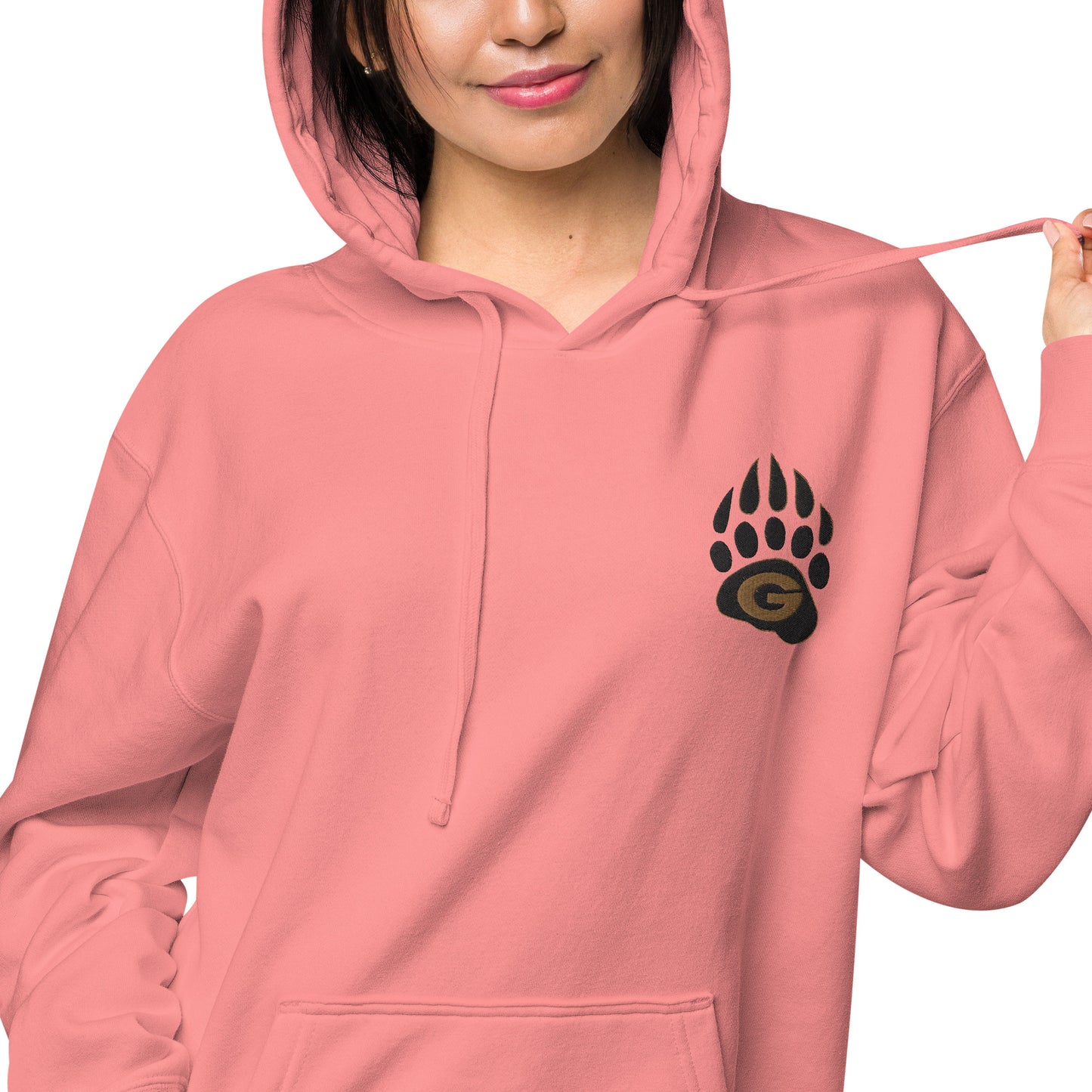 10U Grizzlies Embroidered Unisex Pigment-Dyed Hoodie