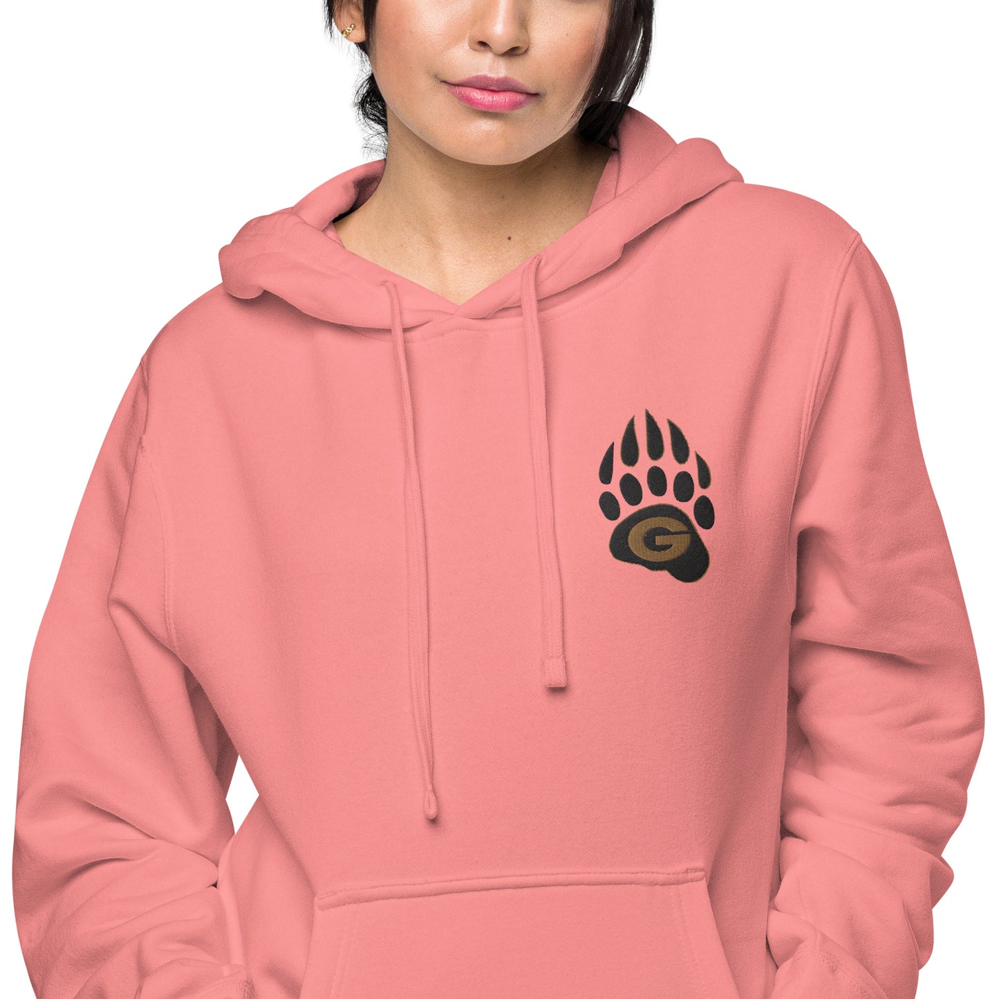 10U Grizzlies Embroidered Unisex Pigment-Dyed Hoodie