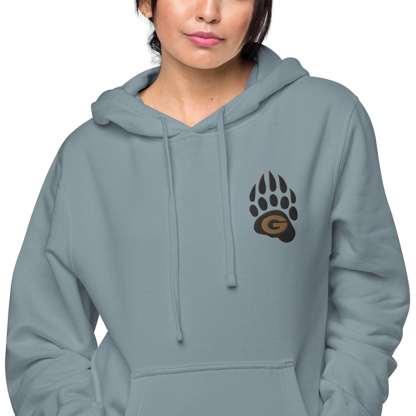 10U Grizzlies Embroidered Unisex Pigment-Dyed Hoodie