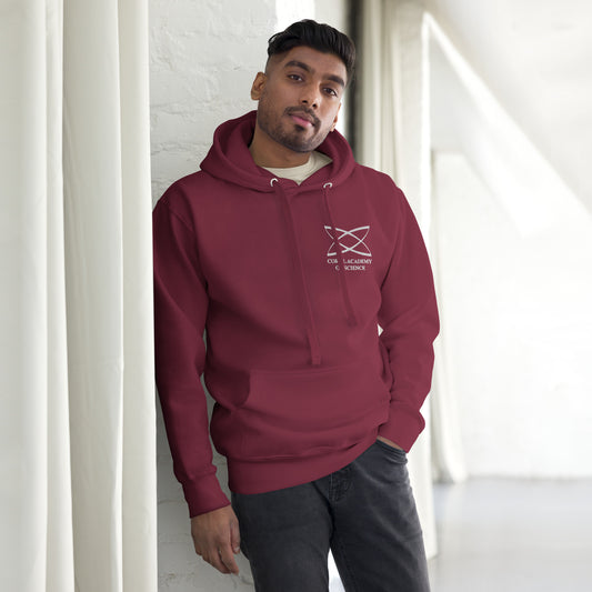 Adult Embroidered Coral Academy Unisex Hoodie