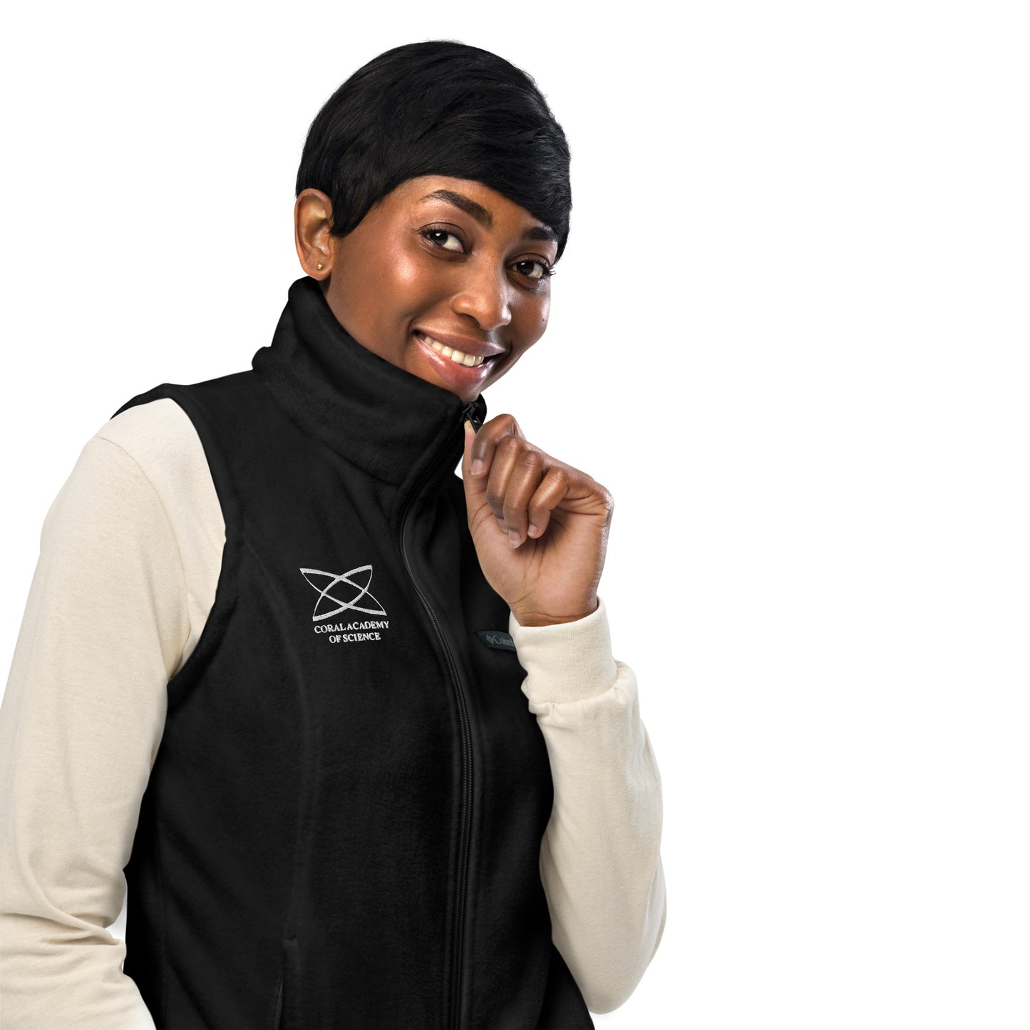 Coral Academy Embroidered Women’s Columbia Fleece Vest
