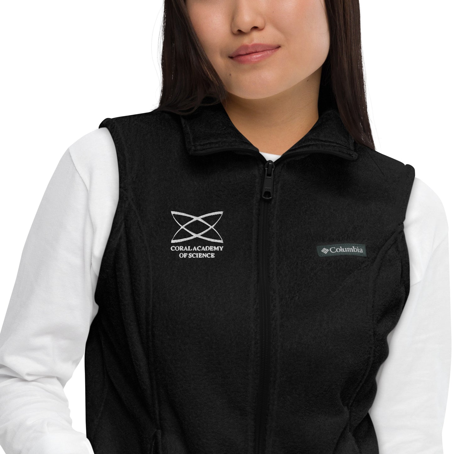 Coral Academy Embroidered Women’s Columbia Fleece Vest
