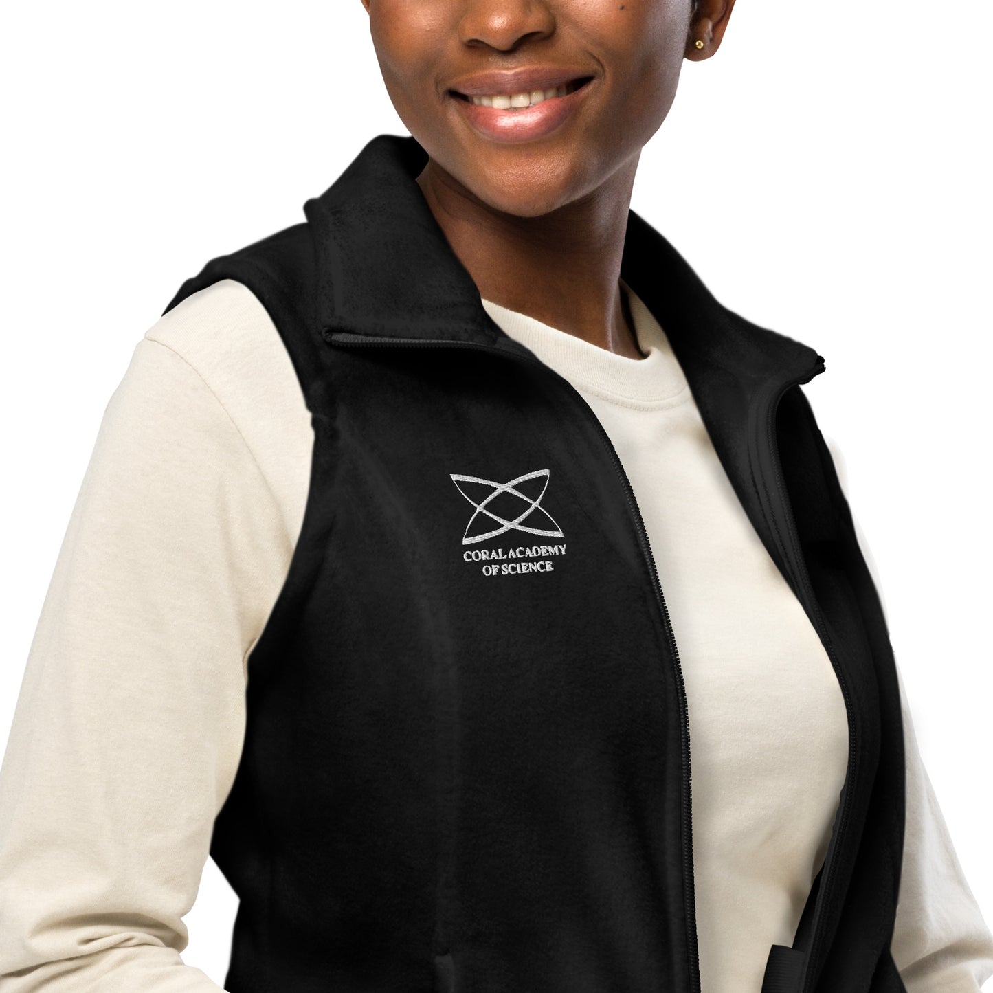 Coral Academy Embroidered Women’s Columbia Fleece Vest