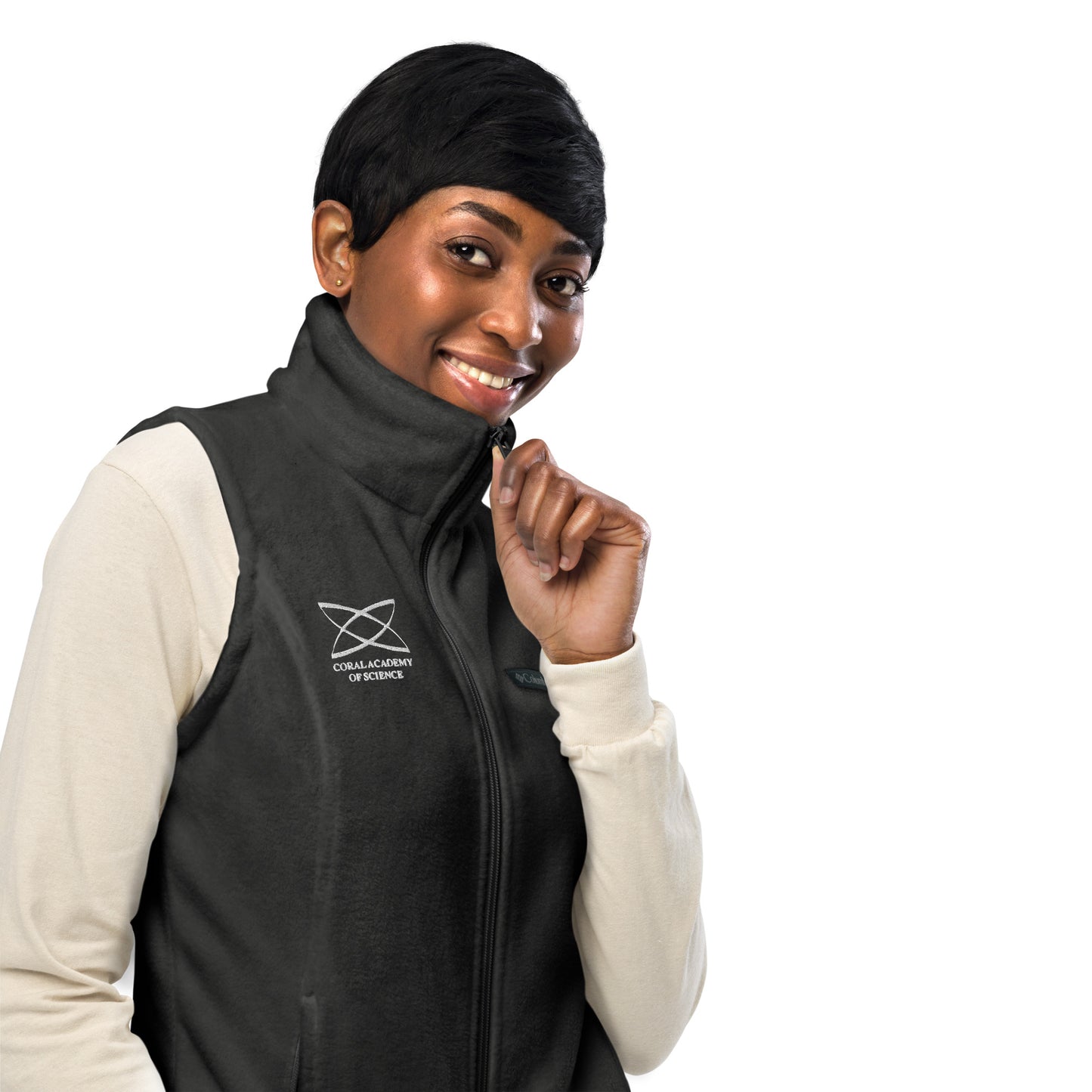 Coral Academy Embroidered Women’s Columbia Fleece Vest