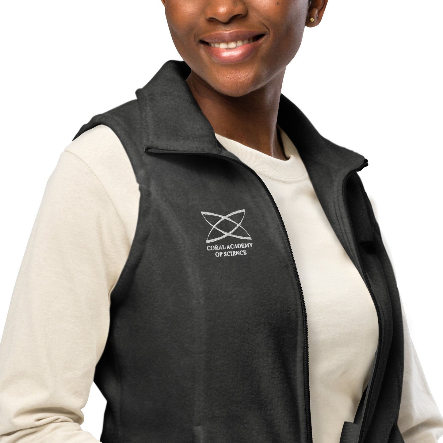 Coral Academy Embroidered Women’s Columbia Fleece Vest