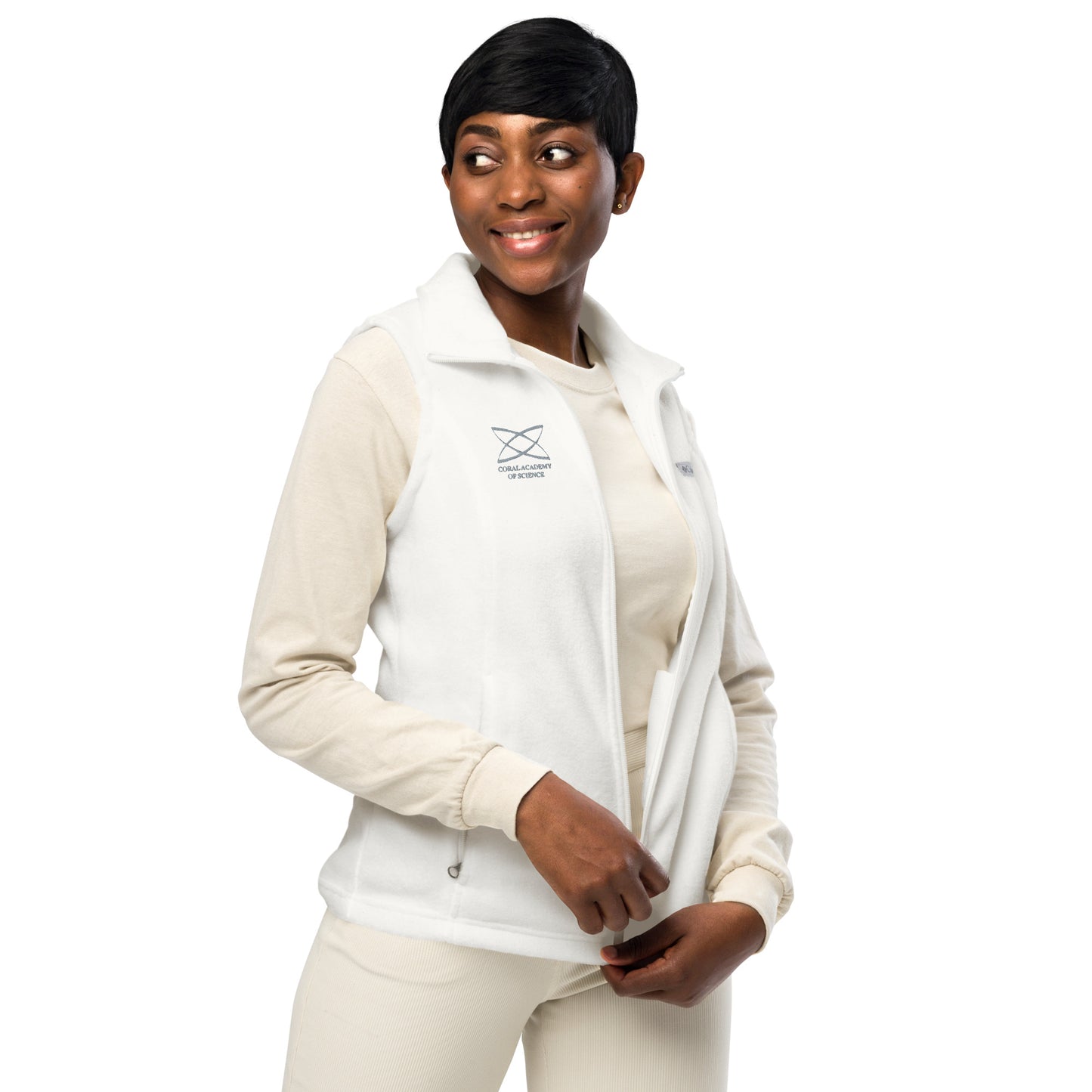 Coral Academy Embroidered Women’s Columbia Fleece Vest