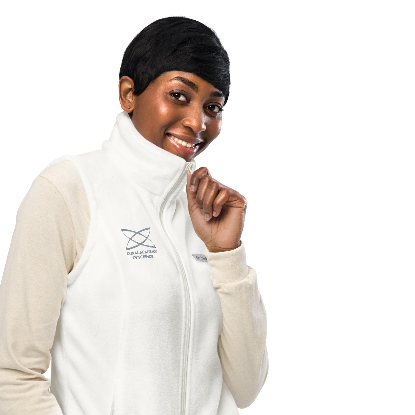Coral Academy Embroidered Women’s Columbia Fleece Vest