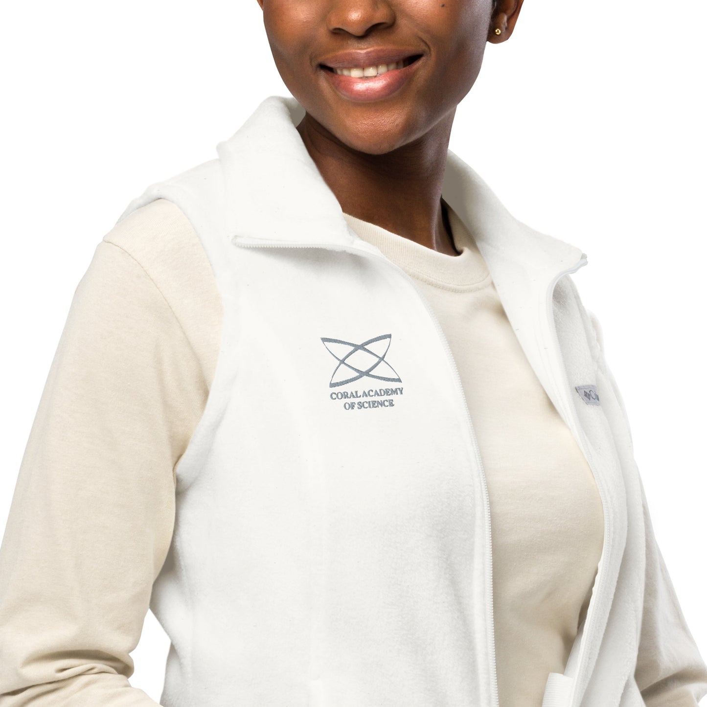 Coral Academy Embroidered Women’s Columbia Fleece Vest