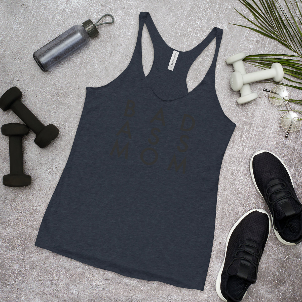 Bad Ass Mom Ladies Racerback Tank